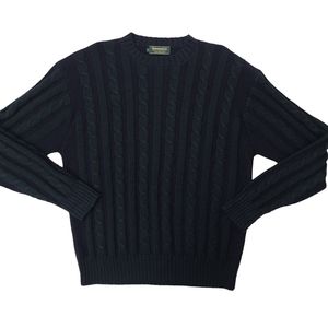 Greenwich 100% new Wool cable knit size large sweater